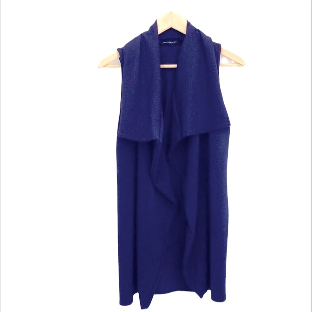 Long draped vest
